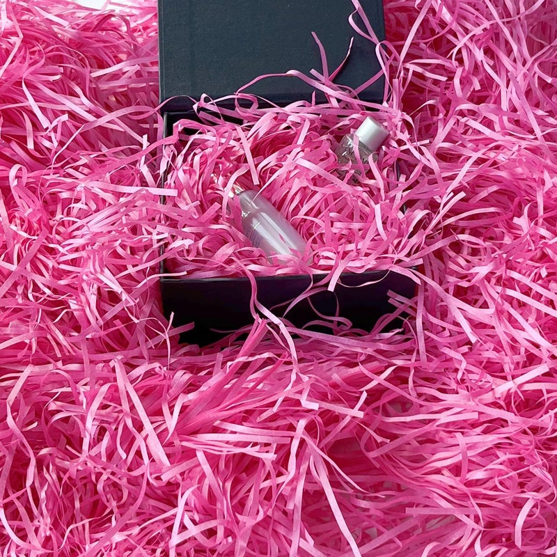 JINZOFLY Raffia Paper Shreds, 100g Shredded Paper for Gift Box, Crinkle Cut Paper Shred Filler for Gift Wrapping & Basket Filling(Hot Pink) - Image 3